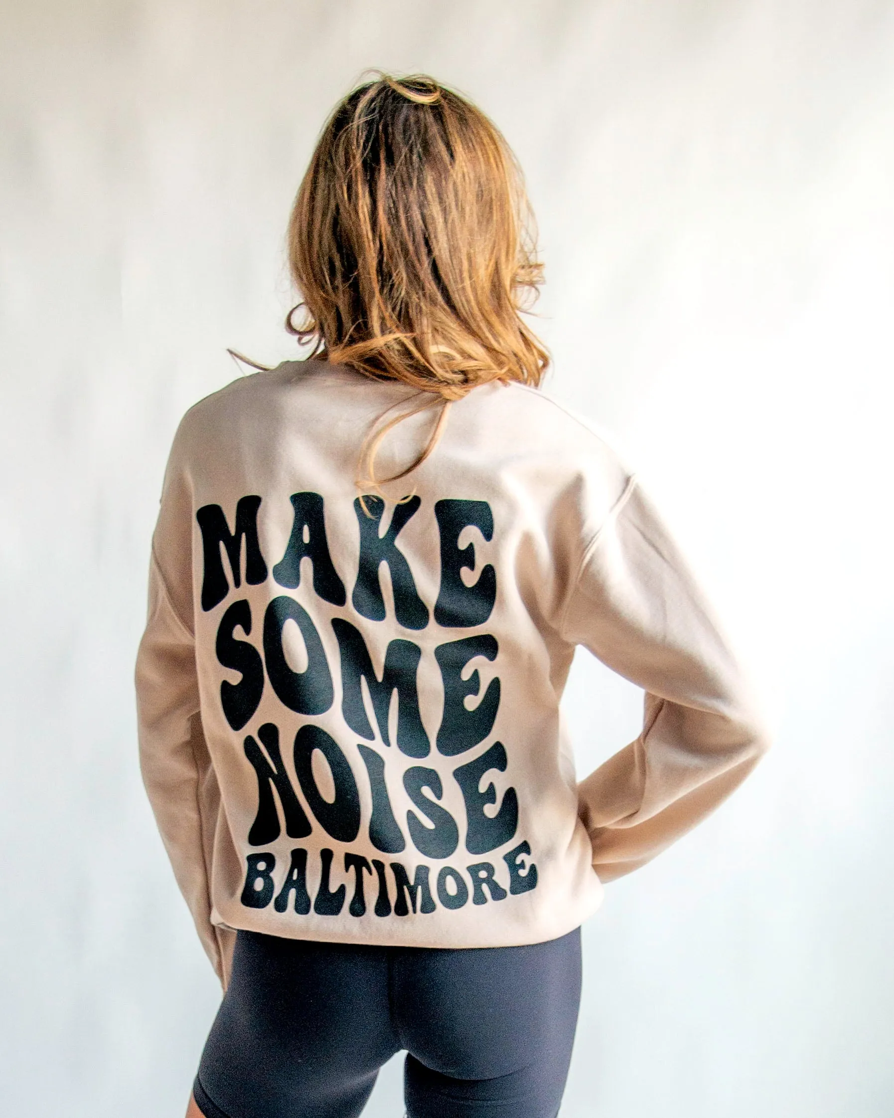 Make Some Noise Crewneck Sweatshirt By Brightside