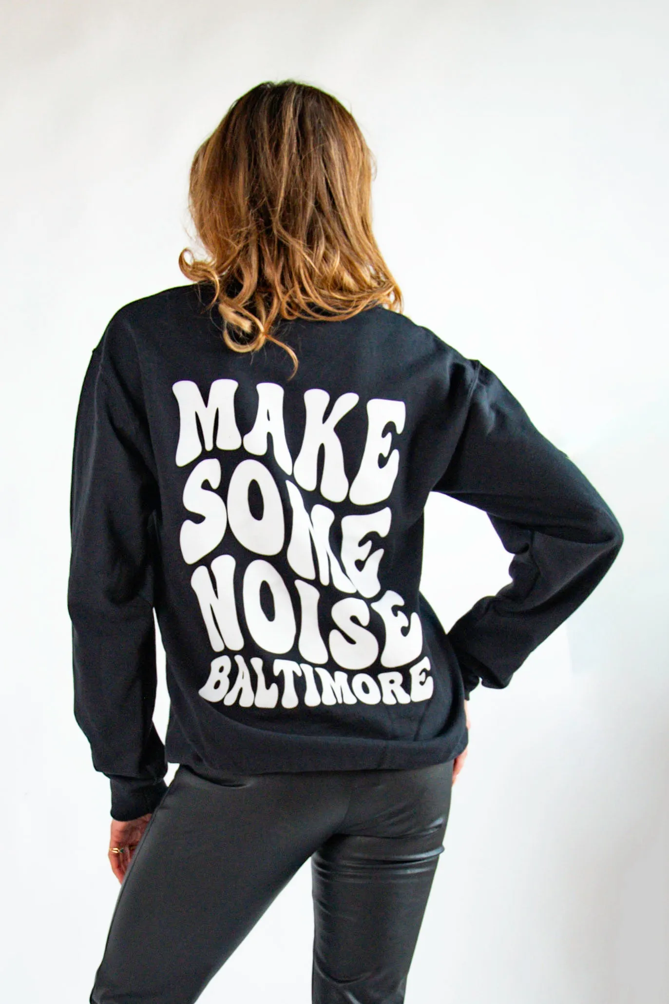 Make Some Noise Crewneck Sweatshirt By Brightside