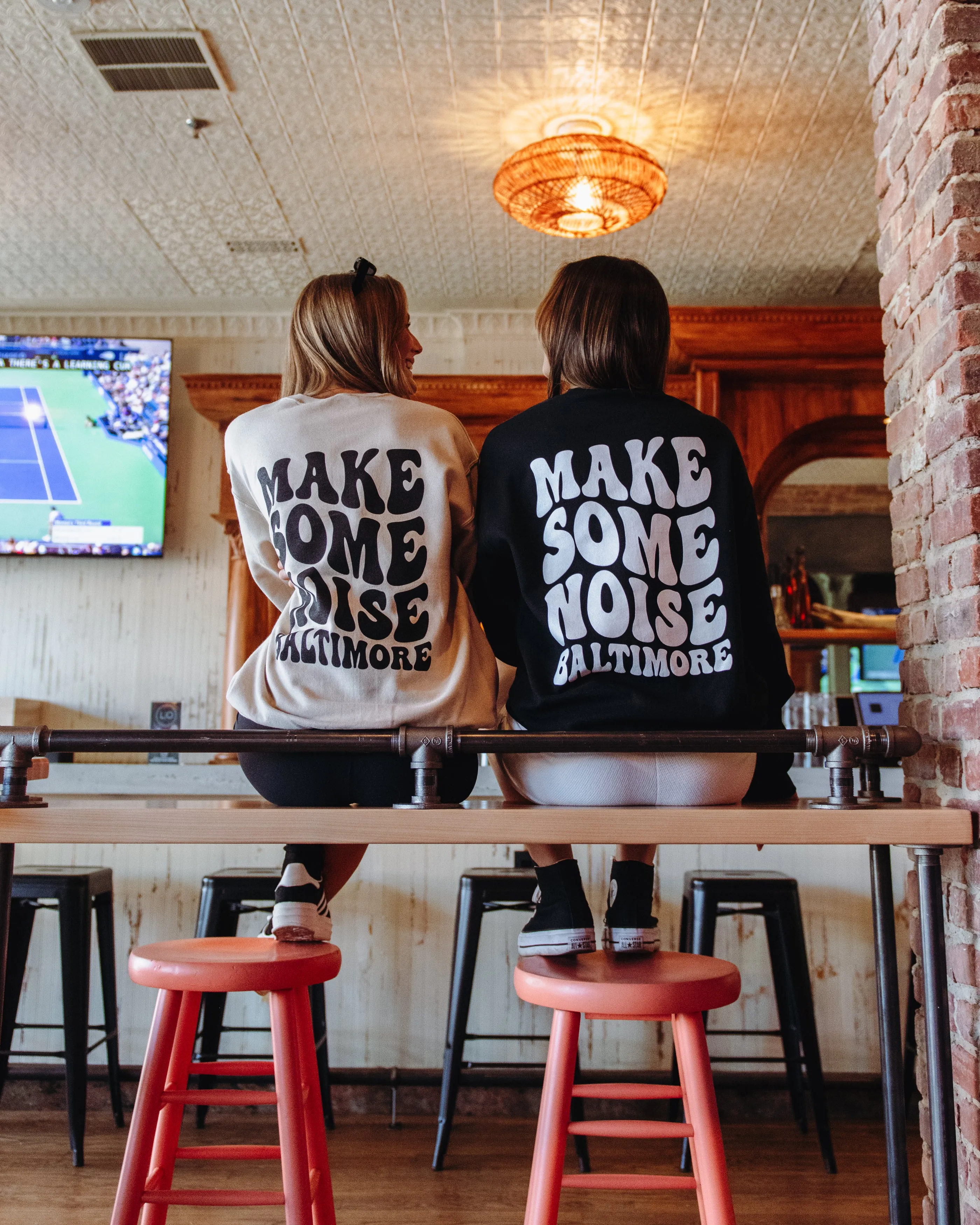 Make Some Noise Crewneck Sweatshirt By Brightside