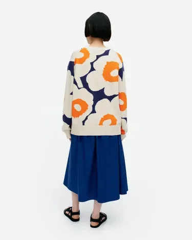 Marimekko Päivä Unikko Knitted Cotton Pullover