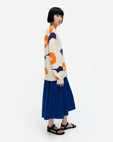 Marimekko Päivä Unikko Knitted Cotton Pullover