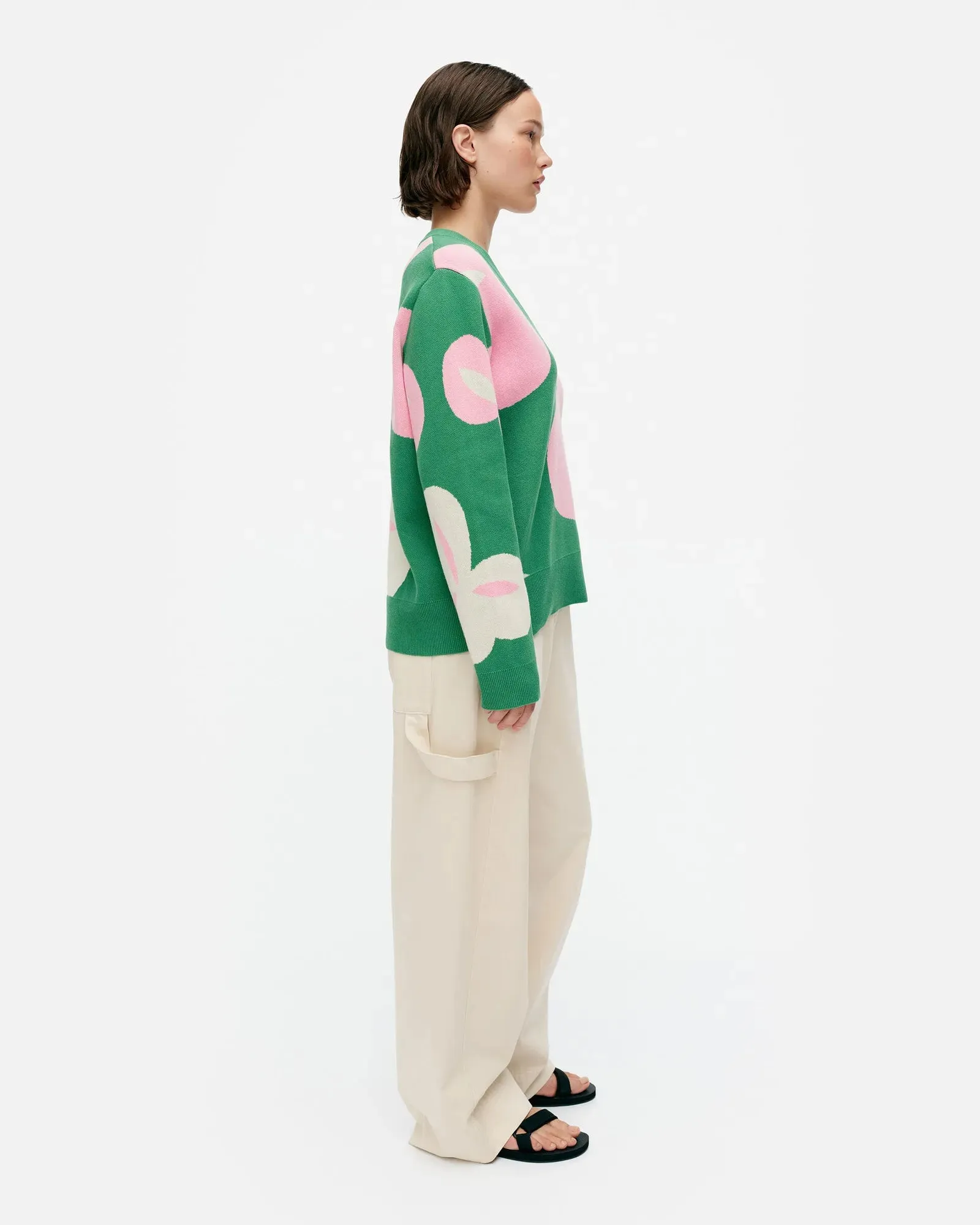 Marimekko Viuhko Poiminto Knitted Cotton Pullover