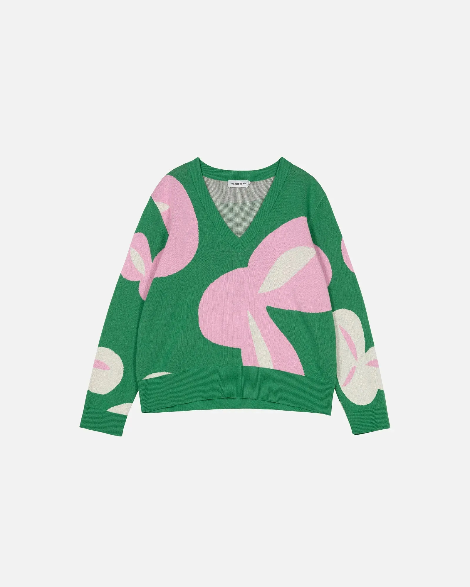 Marimekko Viuhko Poiminto Knitted Cotton Pullover