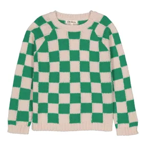 Matelot Check Green Sweater