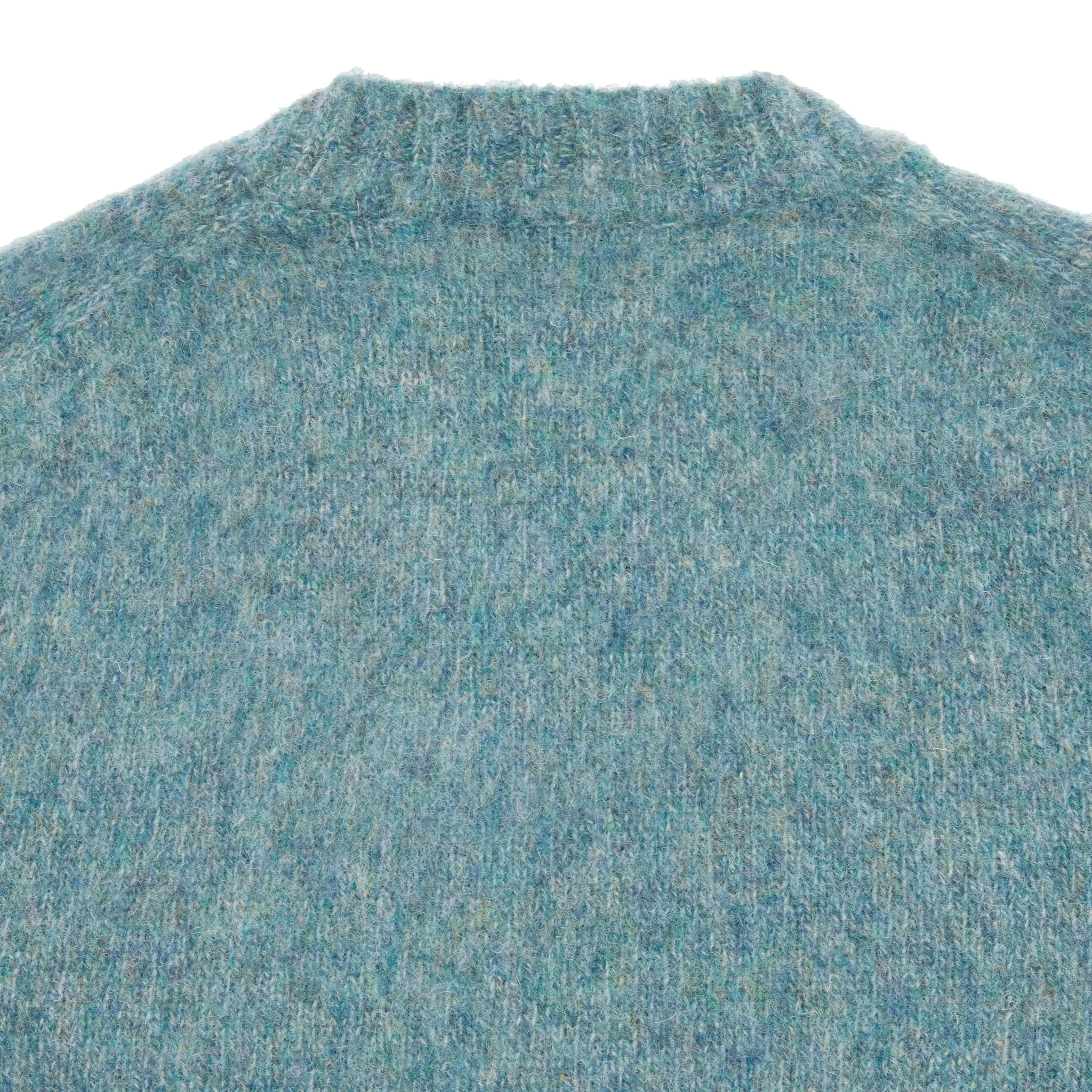 McGeorge of Scotland Supersoft Shetland Shaggy Jumper in Lovat