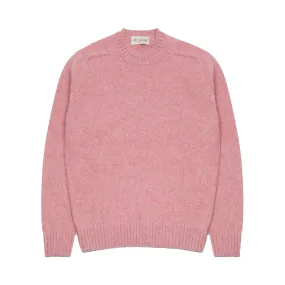 McGeorge of Scotland Supersoft Shetland Shaggy Jumper in Pink