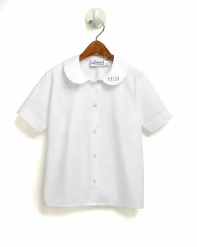 MDS Short Sleeve Peter Pan Collar Blouse