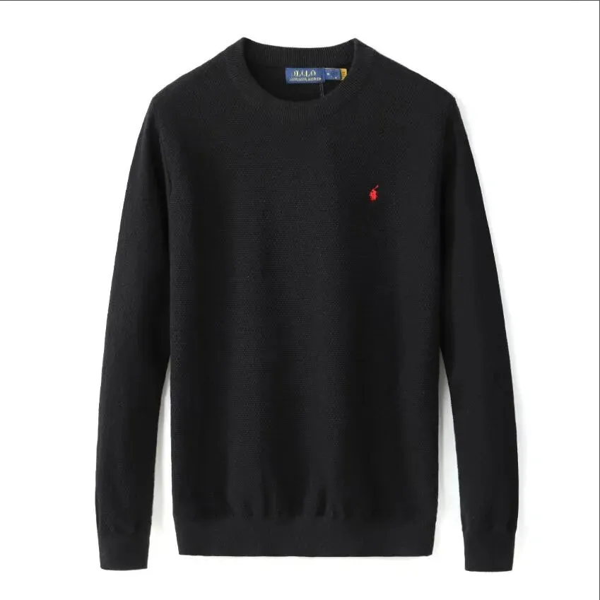 men Fashion round neck embroidery Cashmere Sweater Loose Pullover Sweatshirts lovers Sweaters Round Neck Vintage Embroidery Soft and Warm sportswear