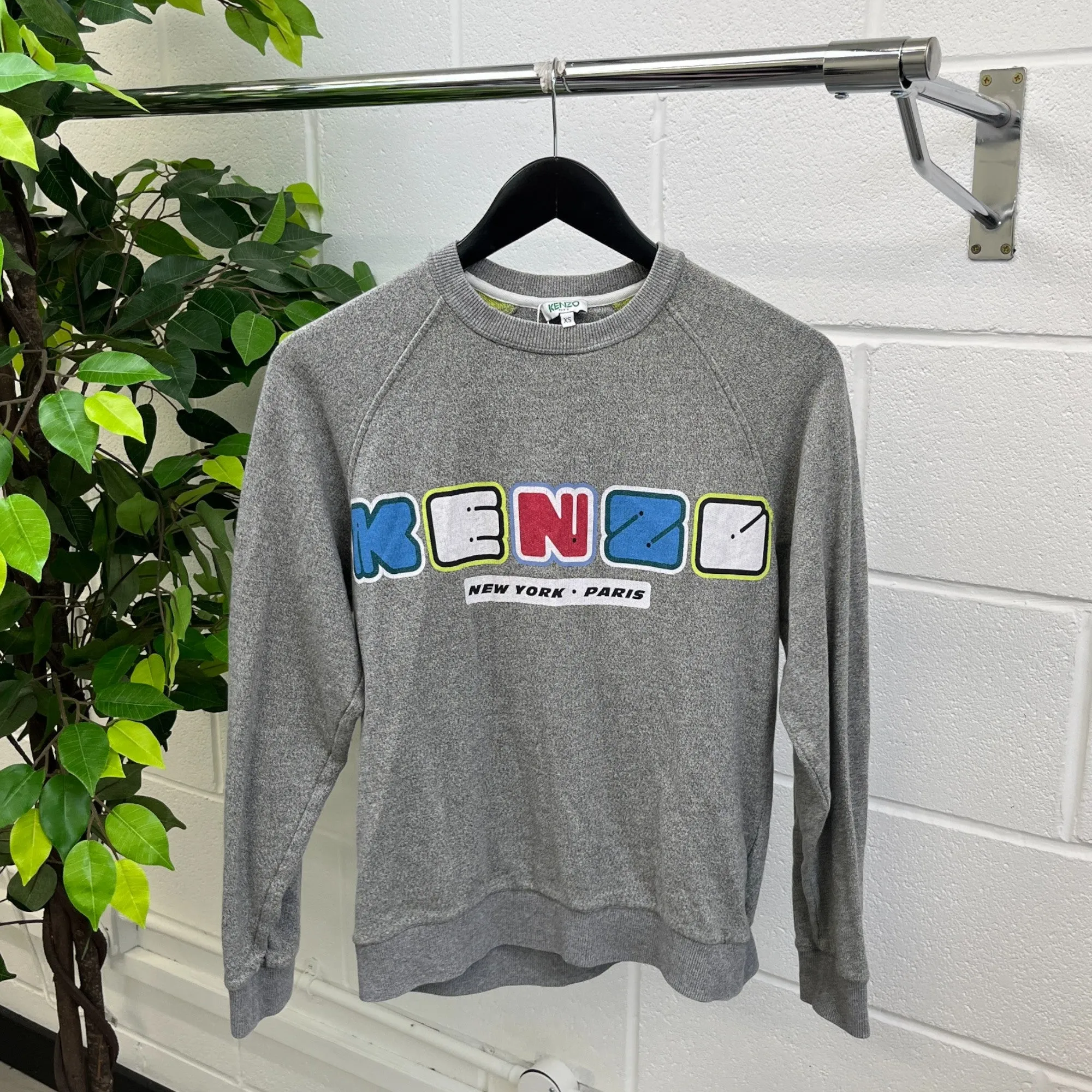 Men's Logo Jumper Grey Size XS