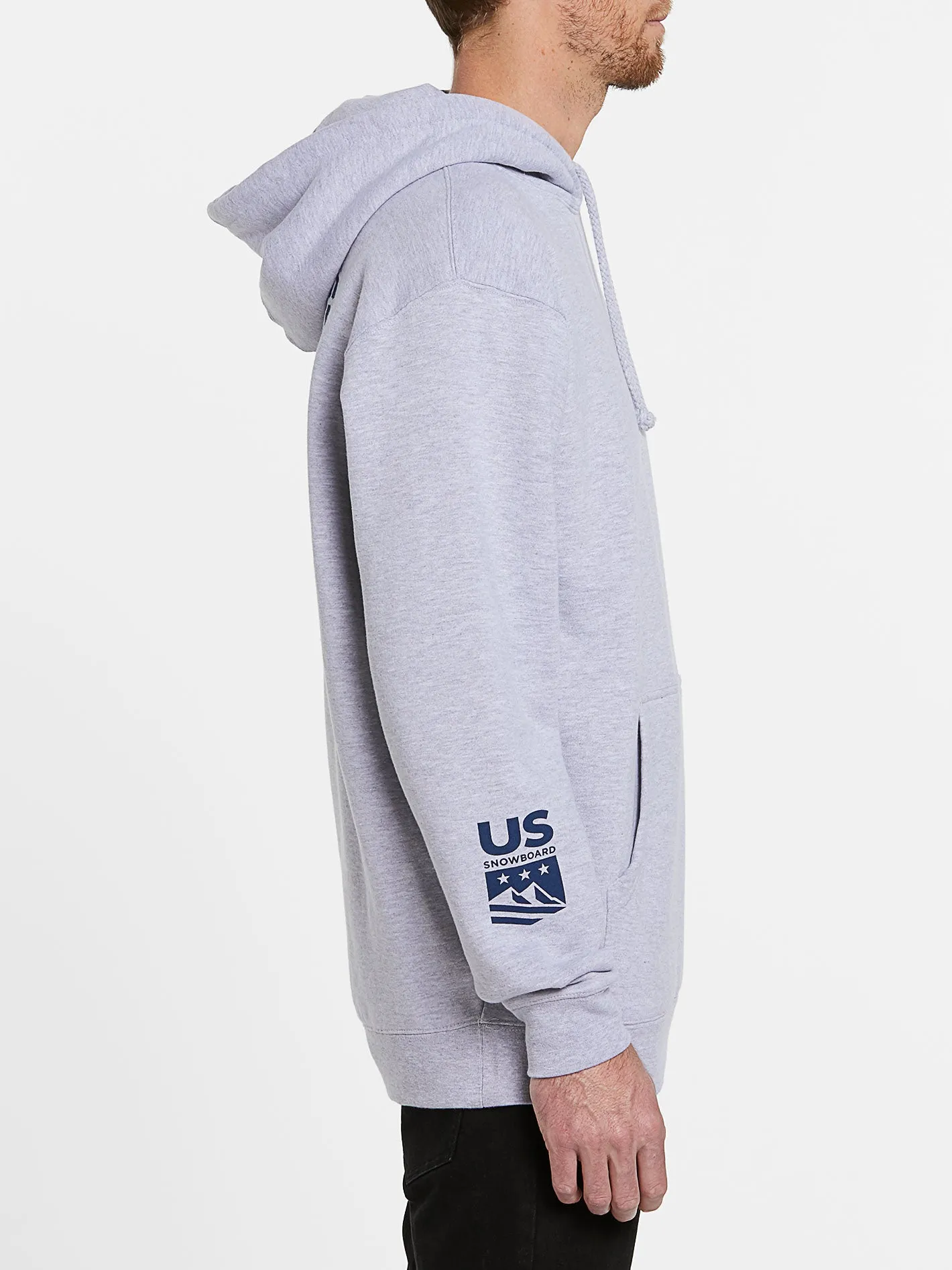 Mens USA Pullover - Heather Grey