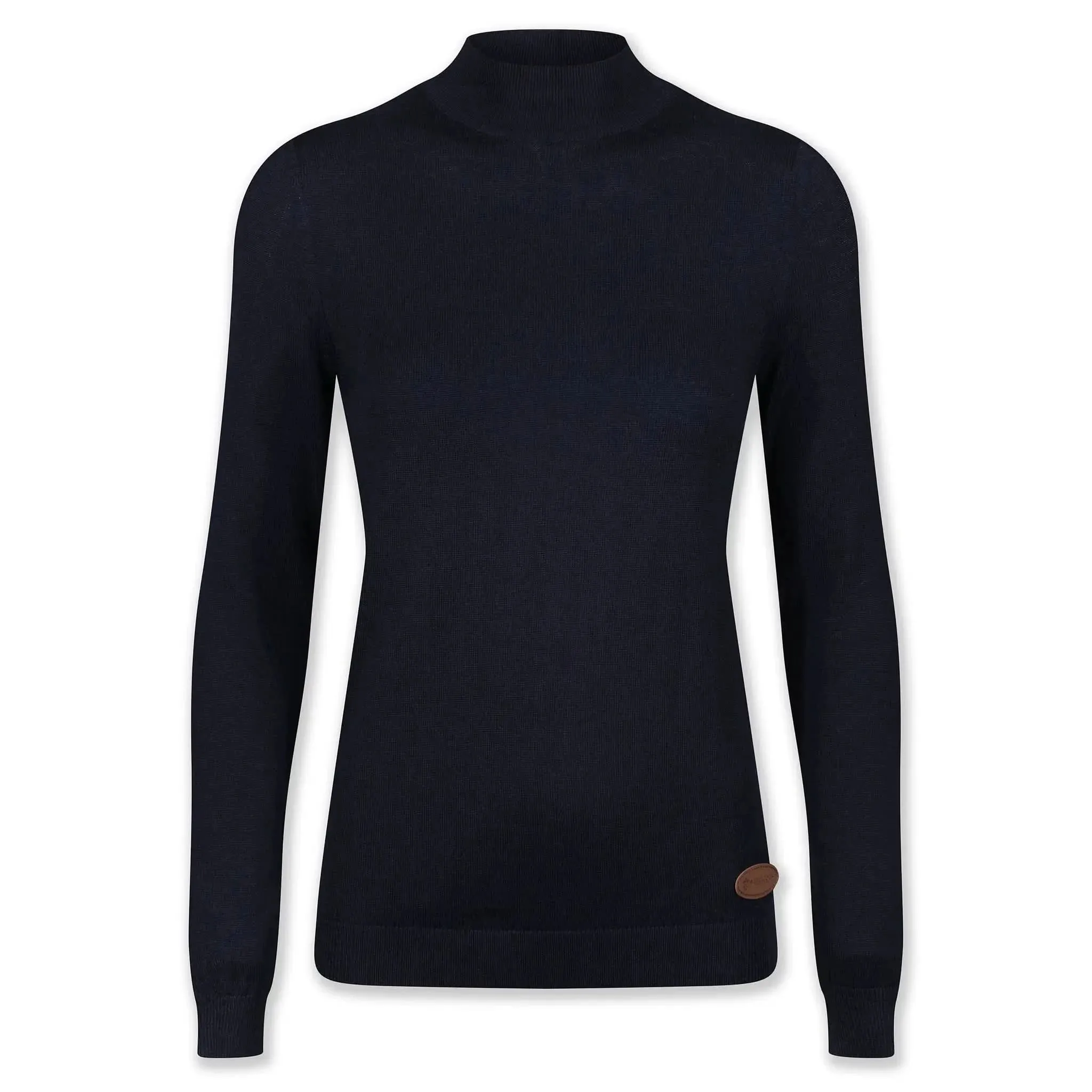 Merino Wool Turtle Neck Navy Jumper