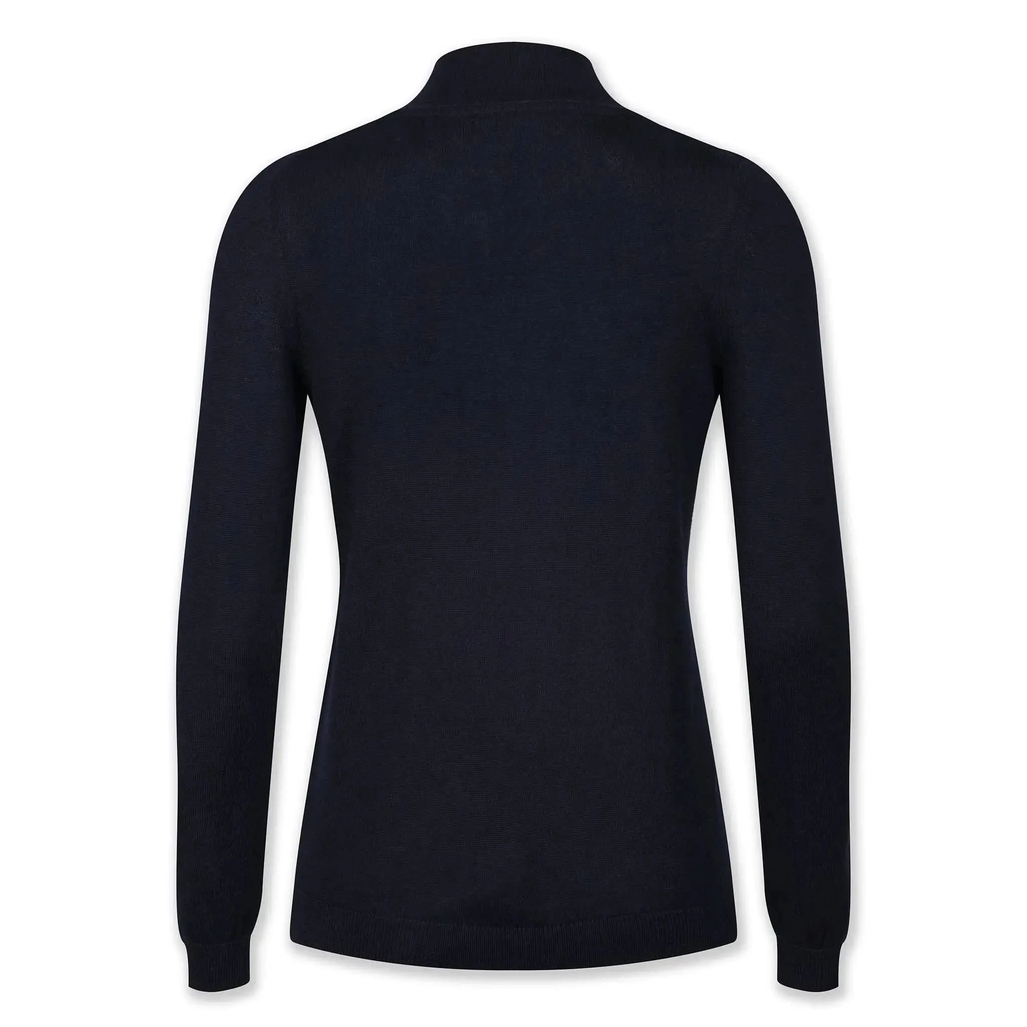 Merino Wool Turtle Neck Navy Jumper