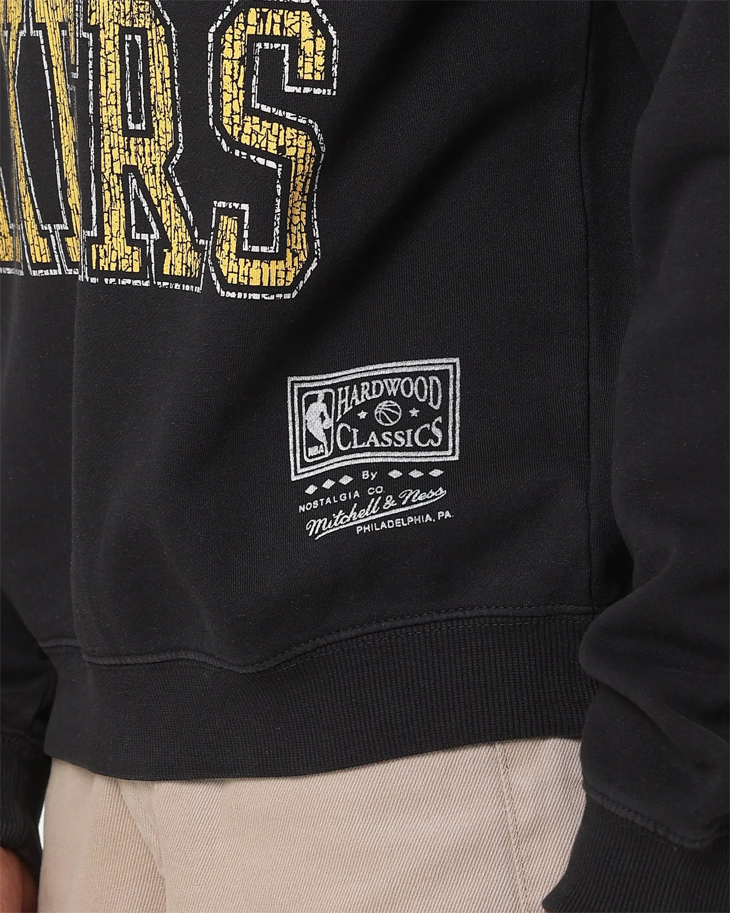 Mitchell & Ness Los Angeles Lakers Ivy Arch Crewneck Faded Black