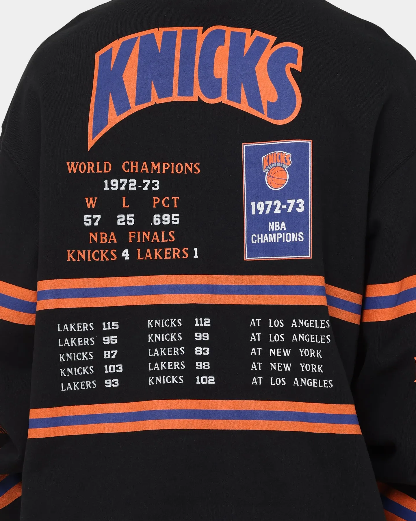 Mitchell & Ness New York Knicks World Champ Crewneck Faded Black