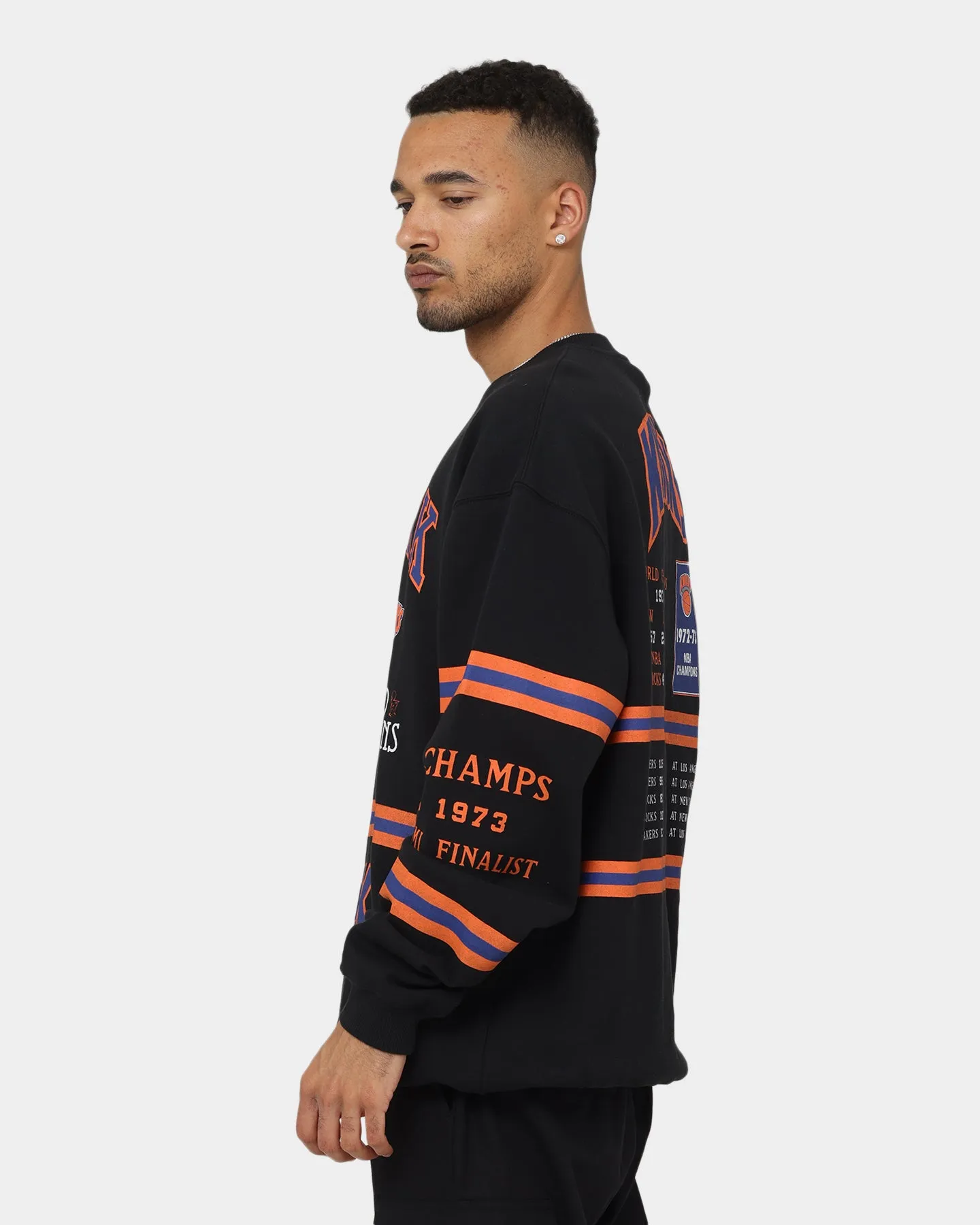 Mitchell & Ness New York Knicks World Champ Crewneck Faded Black