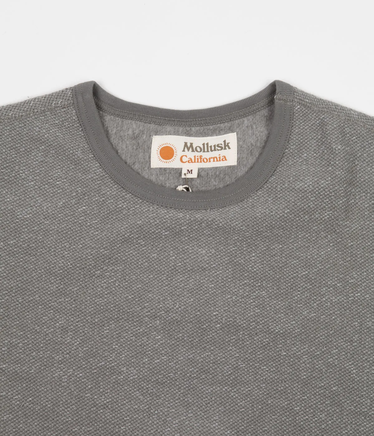 Mollusk Wave Patch Crewneck Sweatshirt - Cloud Grey