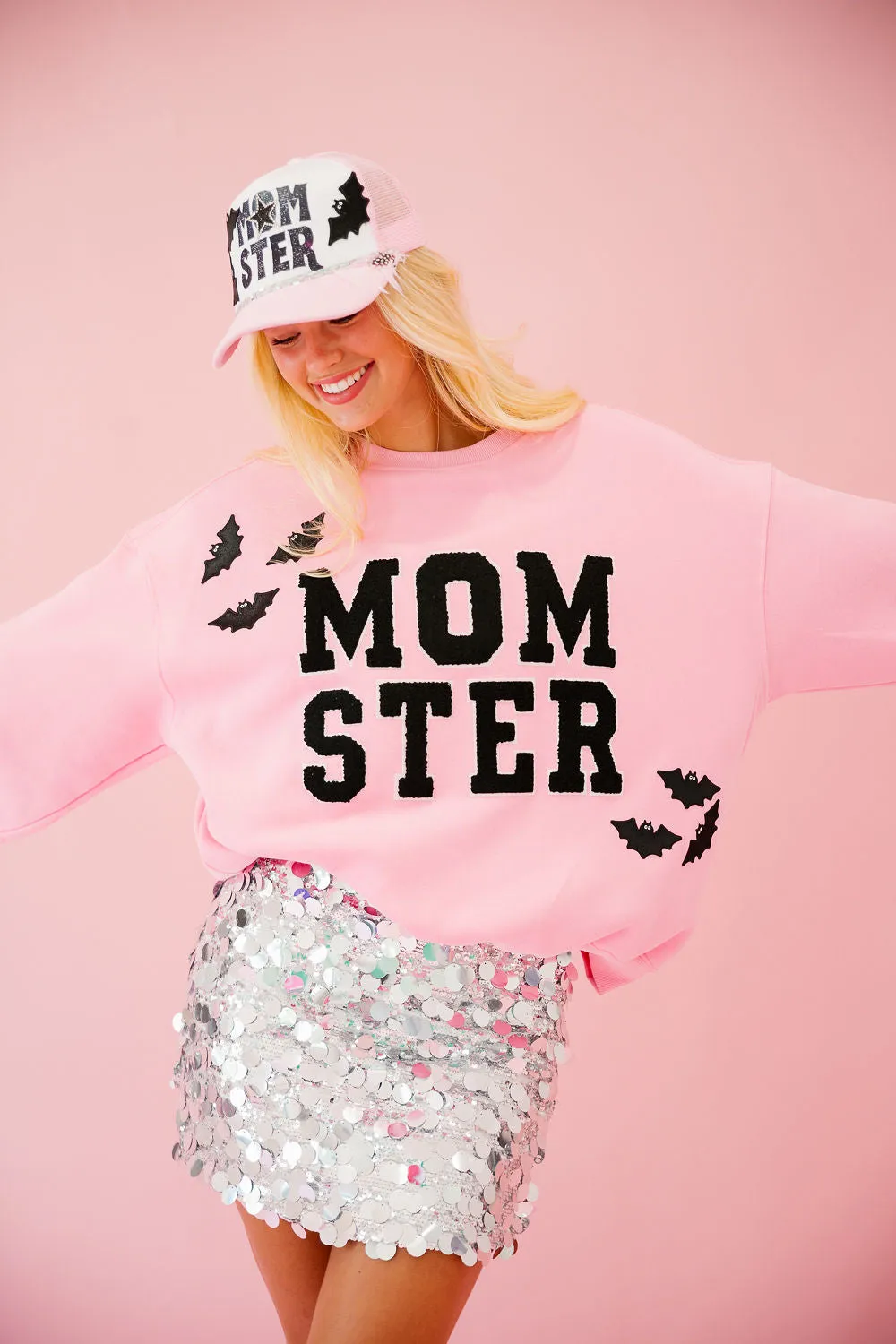 MOMSTER PINK PULLOVER