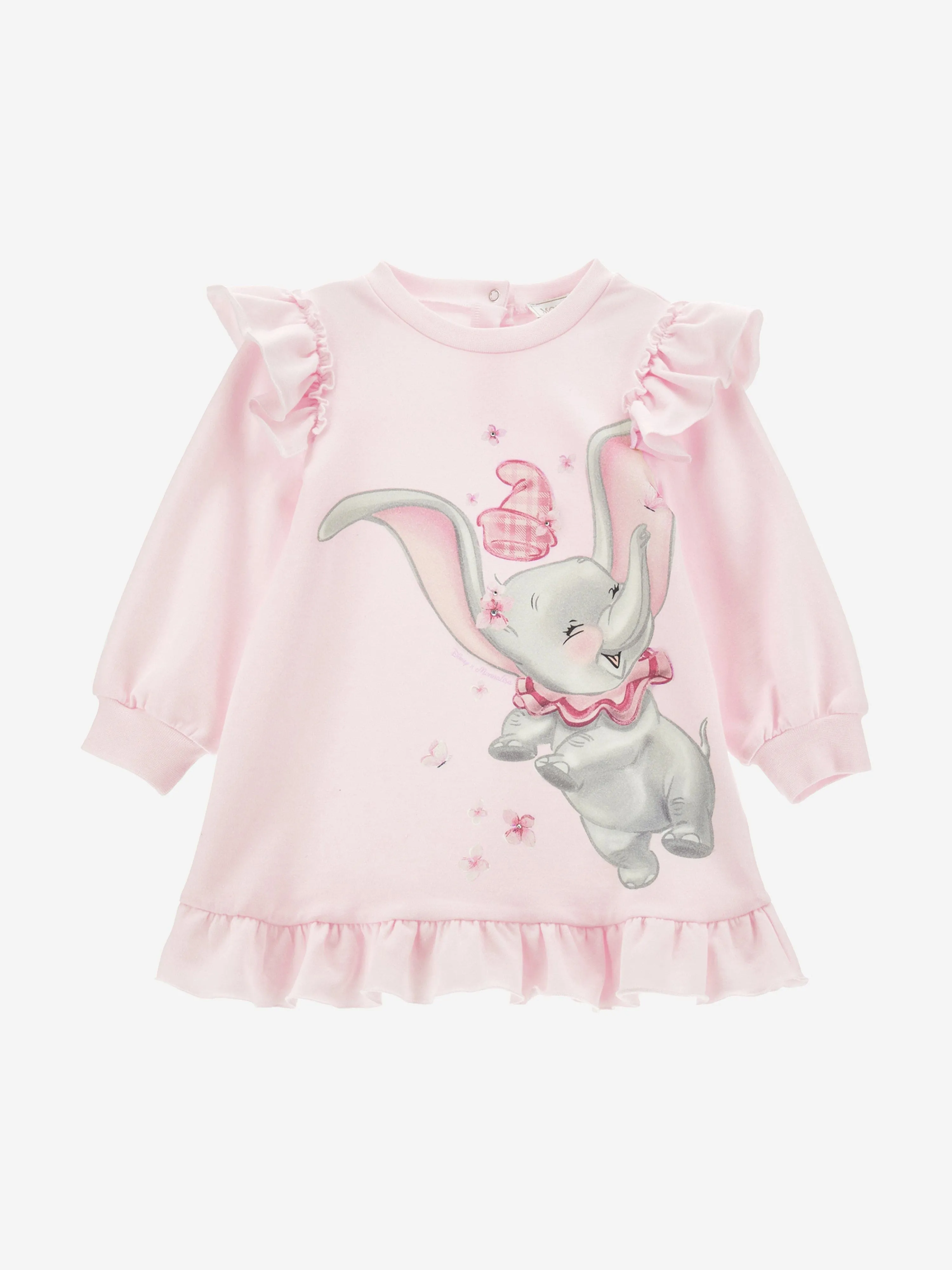 Monnalisa Baby Girls Dumbo Sweater Dress in Pink