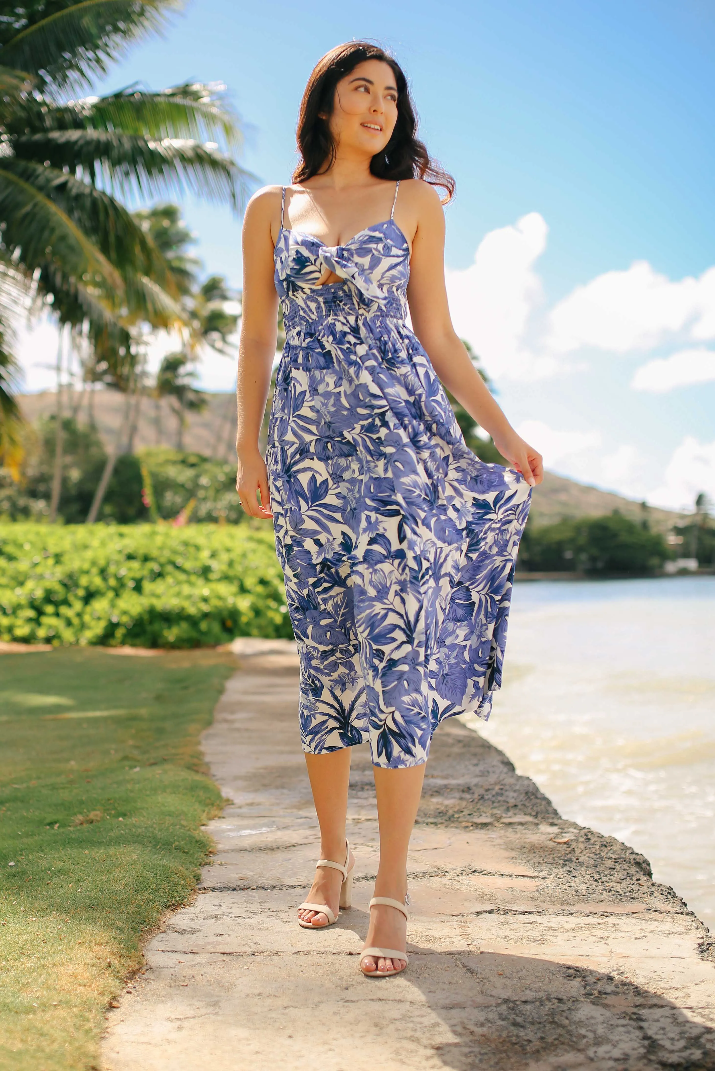 Monstera Tiered Maxi Dress