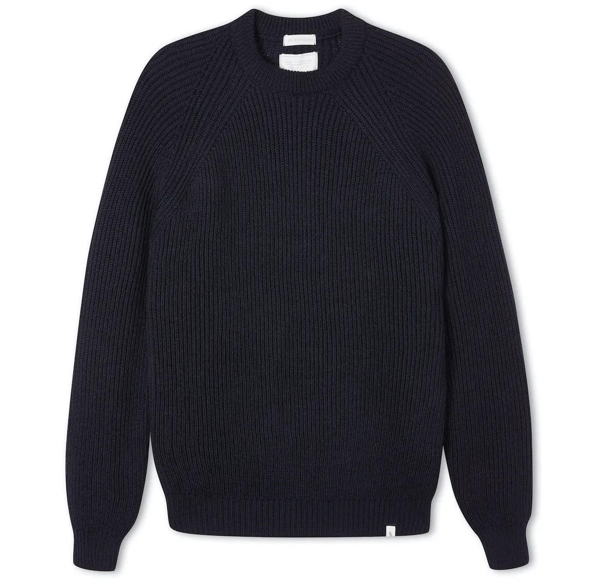 Navy Ford Wool Crewneck Jumper Sweater