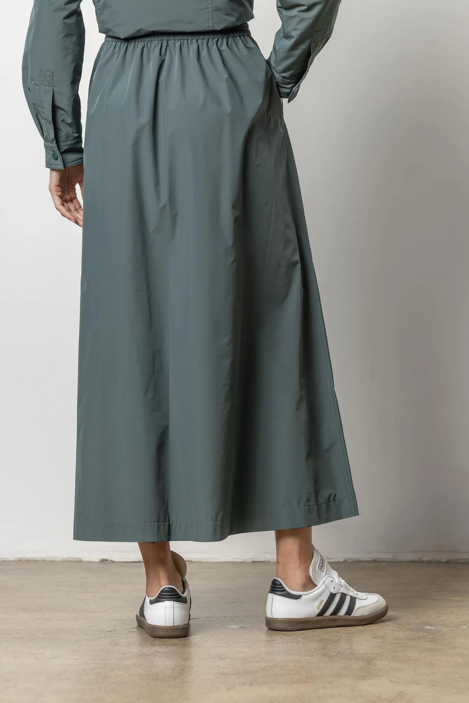 Nylon Maxi Skirt