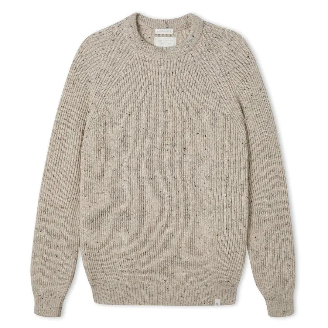 Oatmeal Ford Wool Crewneck Jumper