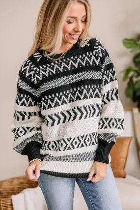 On The Trend Aztec Sweater