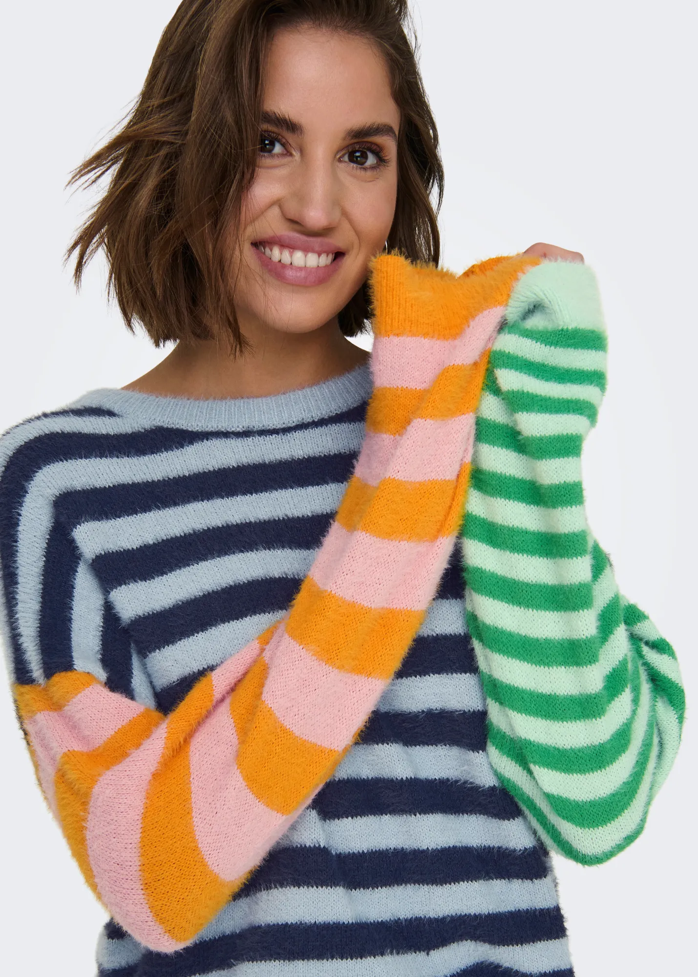 Only - Colour Block Striped Jumper