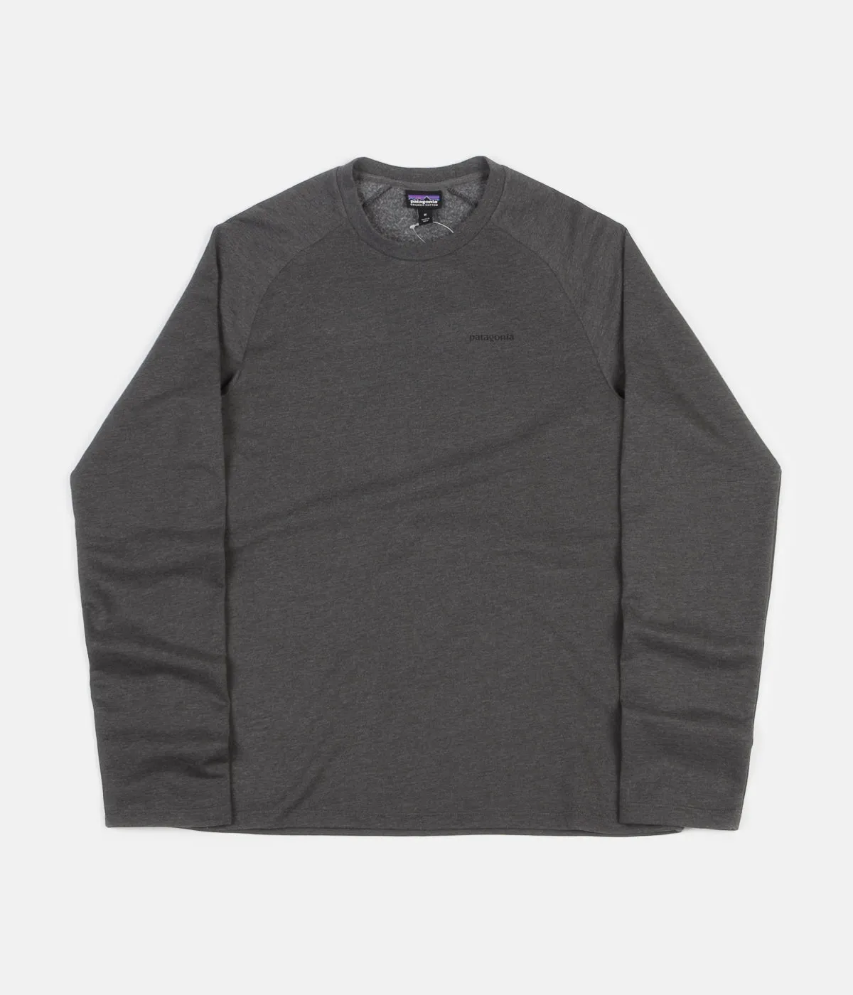 Patagonia P-6 Logo Lightweight Crewneck Sweatshirt - Forge Grey