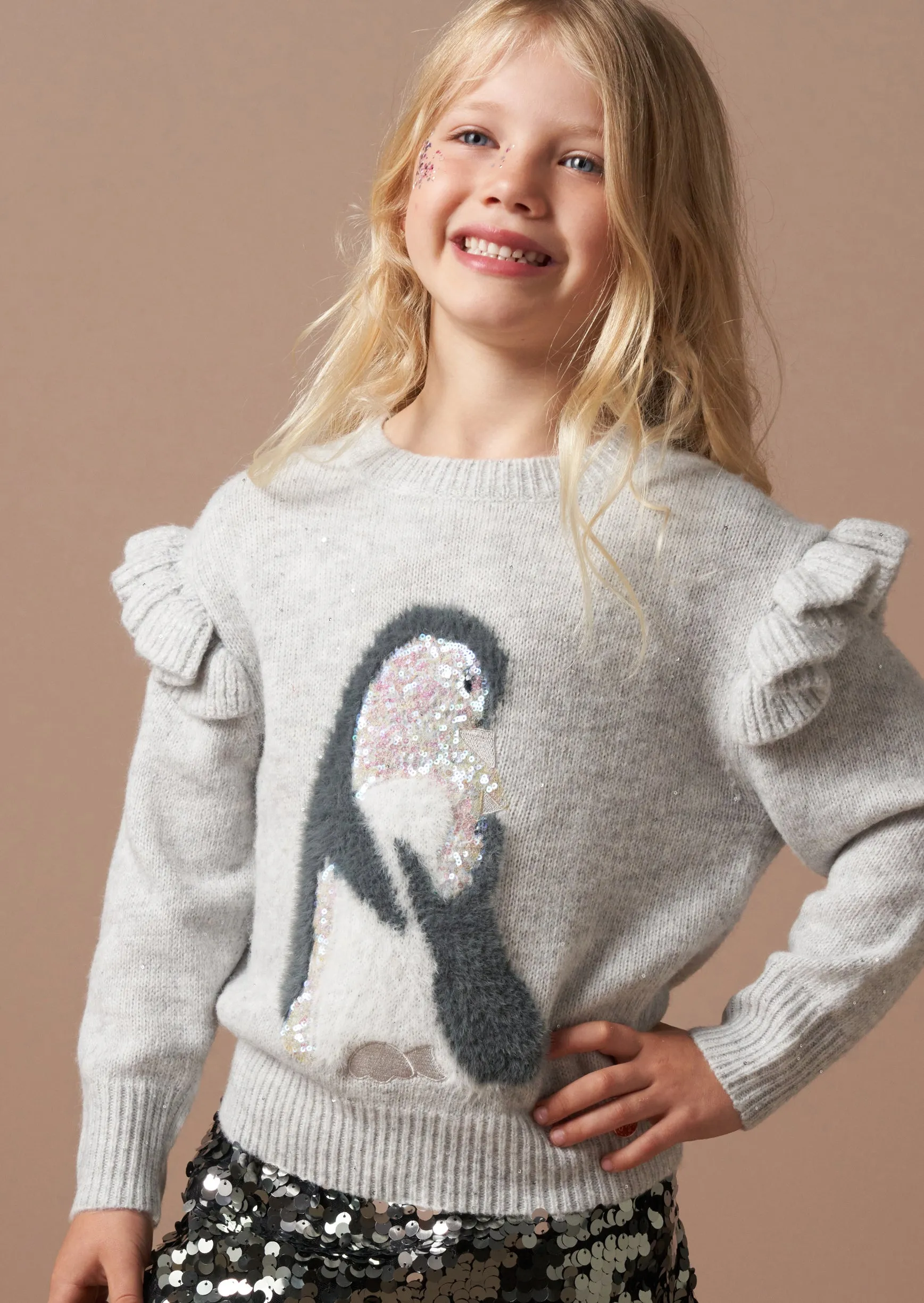 Peggy Sequin Penguin Jumper