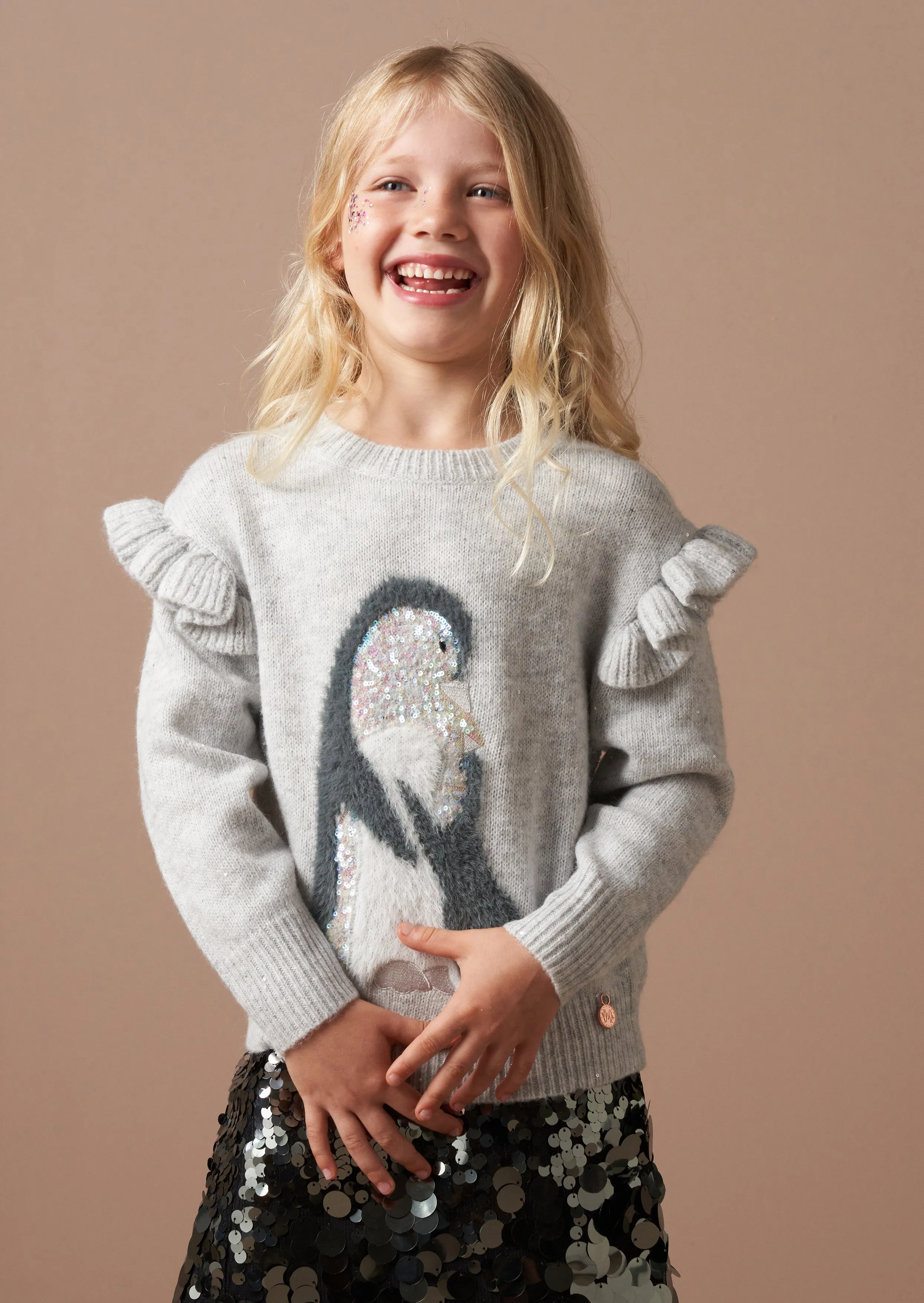 Peggy Sequin Penguin Jumper