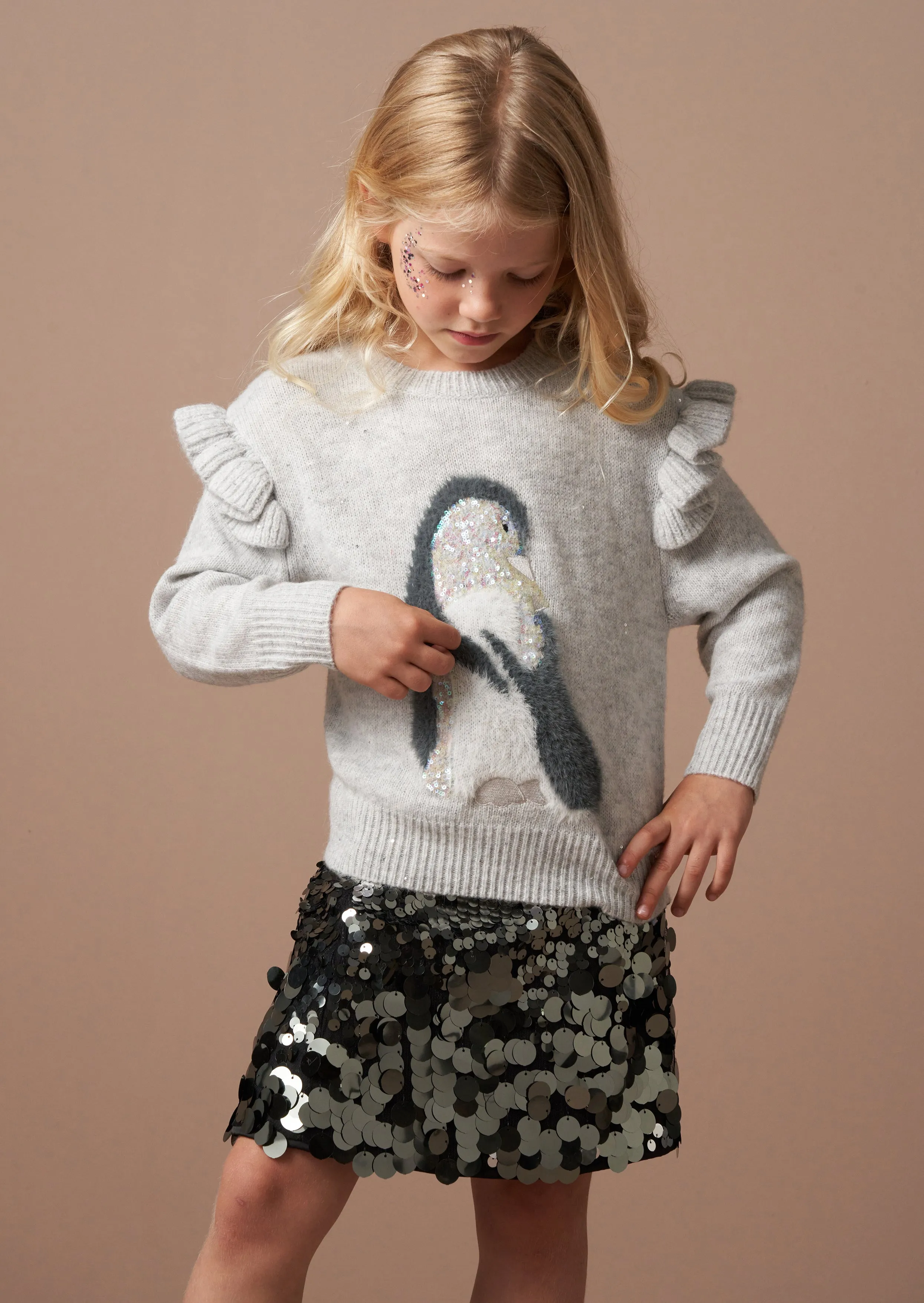 Peggy Sequin Penguin Jumper