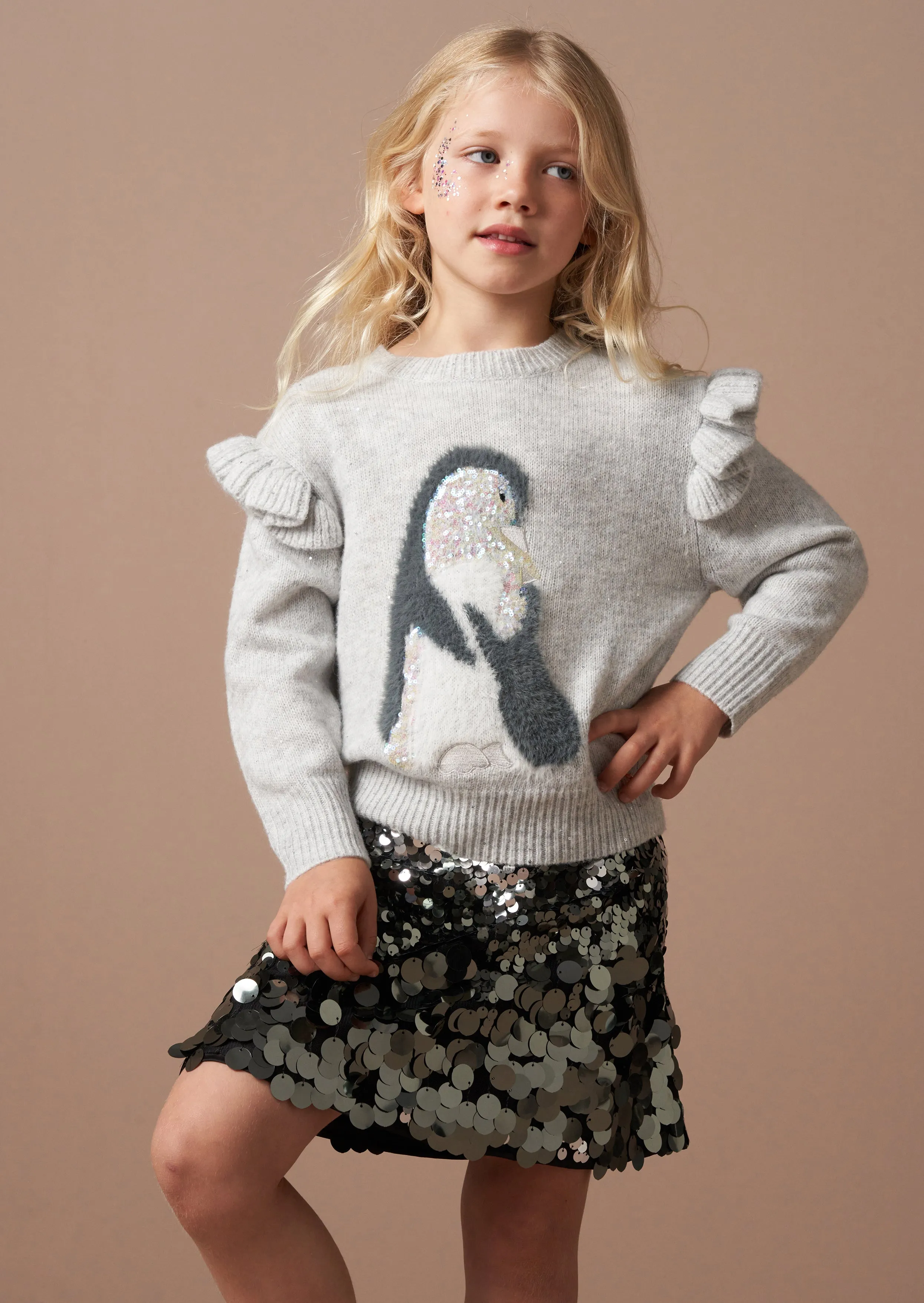 Peggy Sequin Penguin Jumper