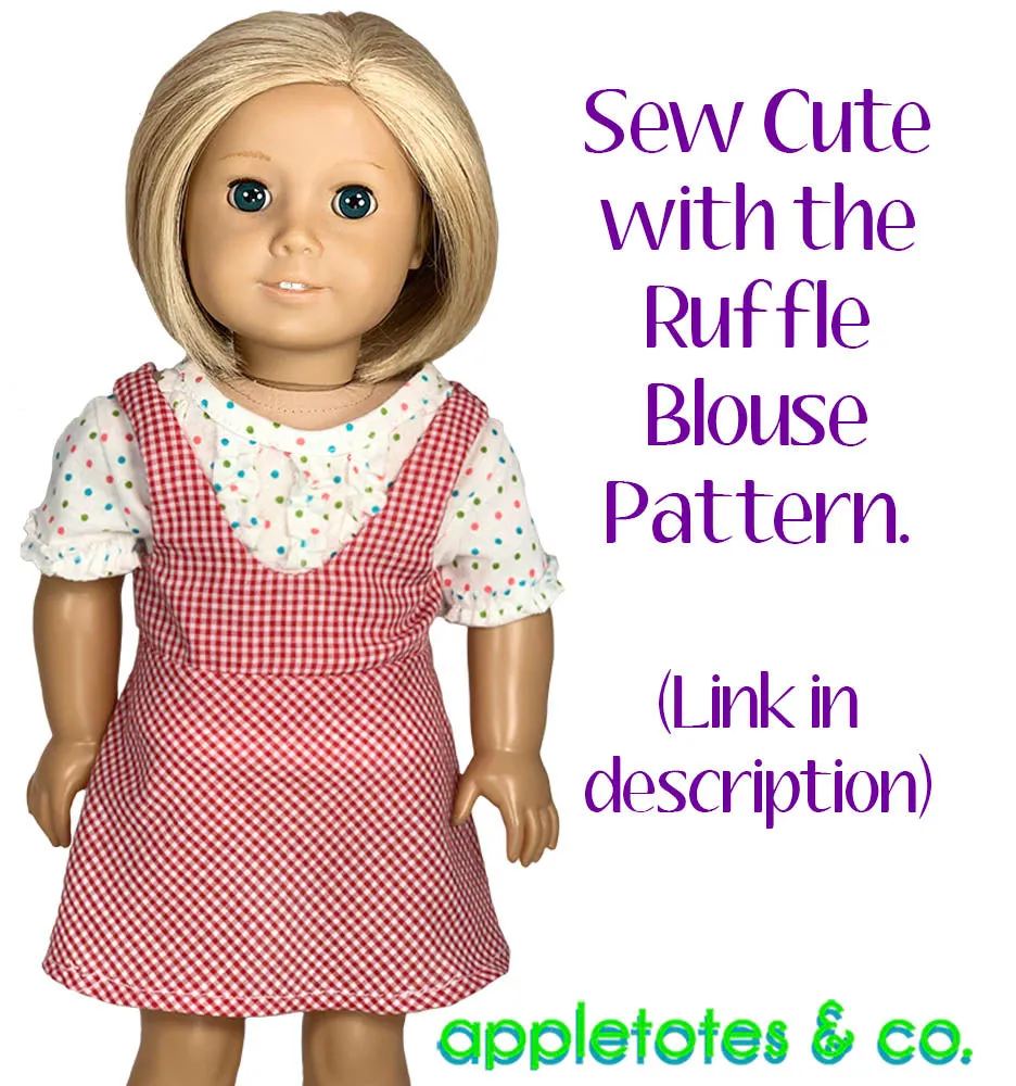 Playhouse Jumper Sewing Pattern for 18 Inch Dolls