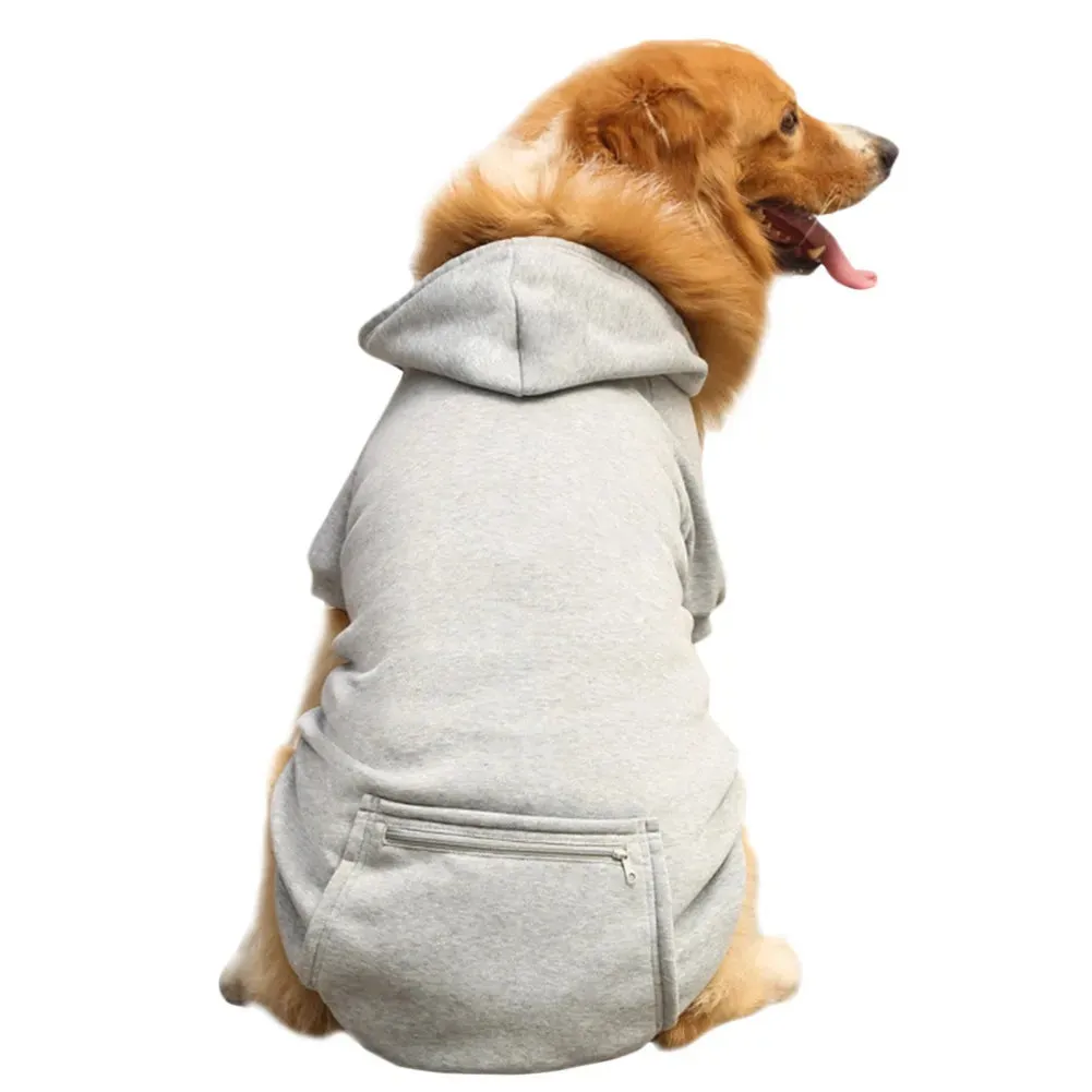 Puppy Dog Hoodie for Small Medium Dogs Hooded Sweatshirt with Pocket Hat Pet Clothes Sweaters Cat Hoodies Coat Winter