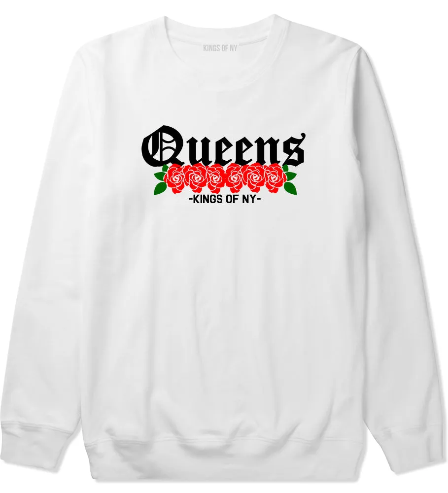 Queens Roses Kings Of NY Mens Crewneck Sweatshirt