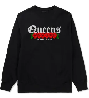 Queens Roses Kings Of NY Mens Crewneck Sweatshirt