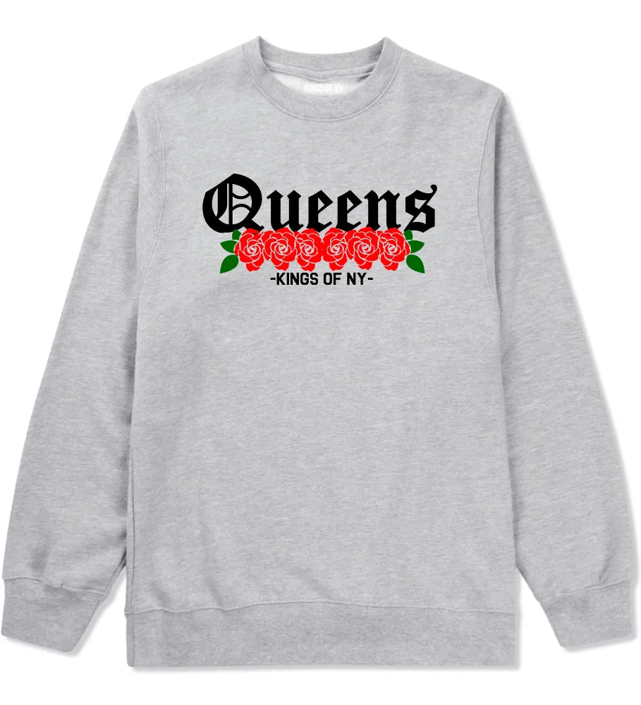 Queens Roses Kings Of NY Mens Crewneck Sweatshirt