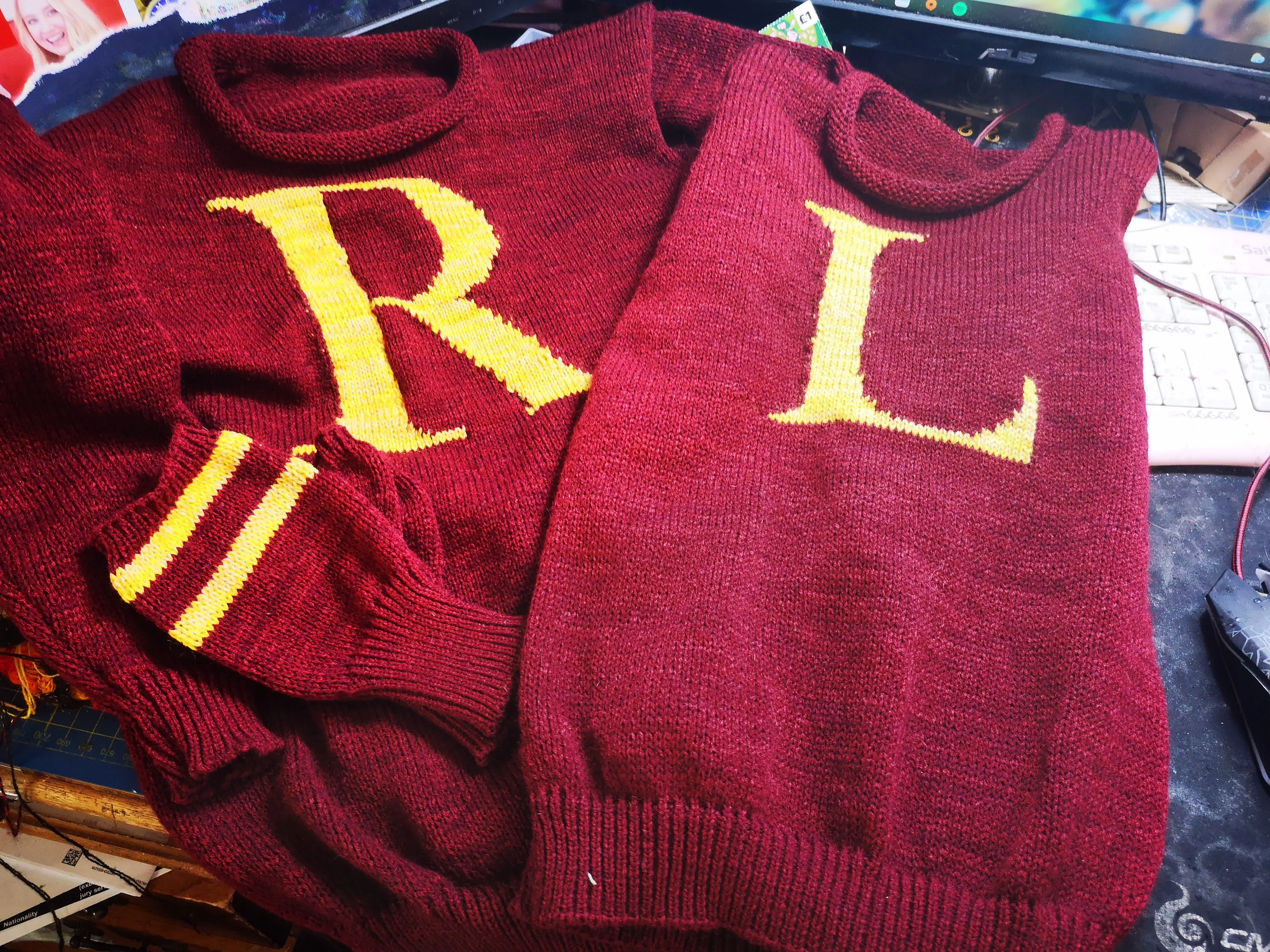 "The Weasley Jumper" Harry & Rons Christmas jumper Unisex, Harry potter inspired.