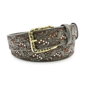 Raft' Paisley Studded London Fog Swarovski Prong Belt