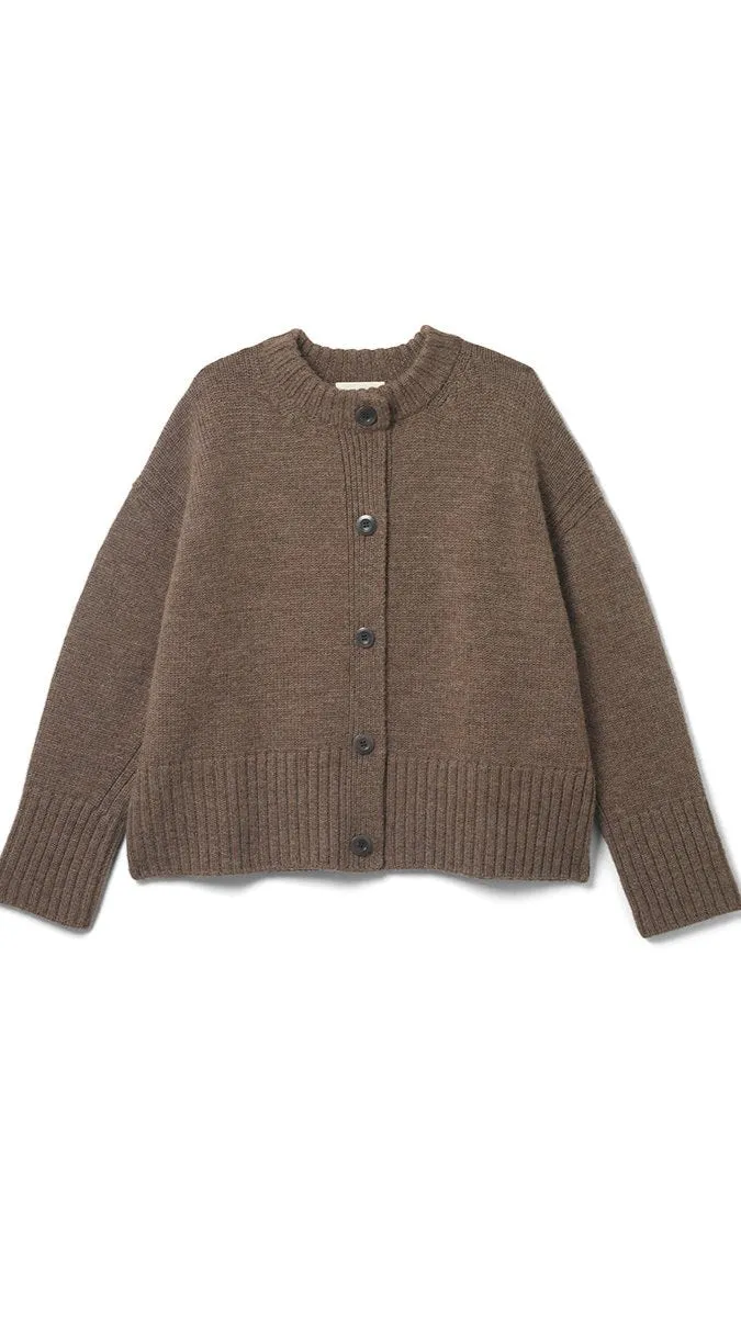 Raye Cardigan in Peat by Elwin