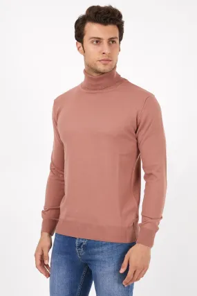 Recess Premium Mauve Knit Turtle Neck Sweater