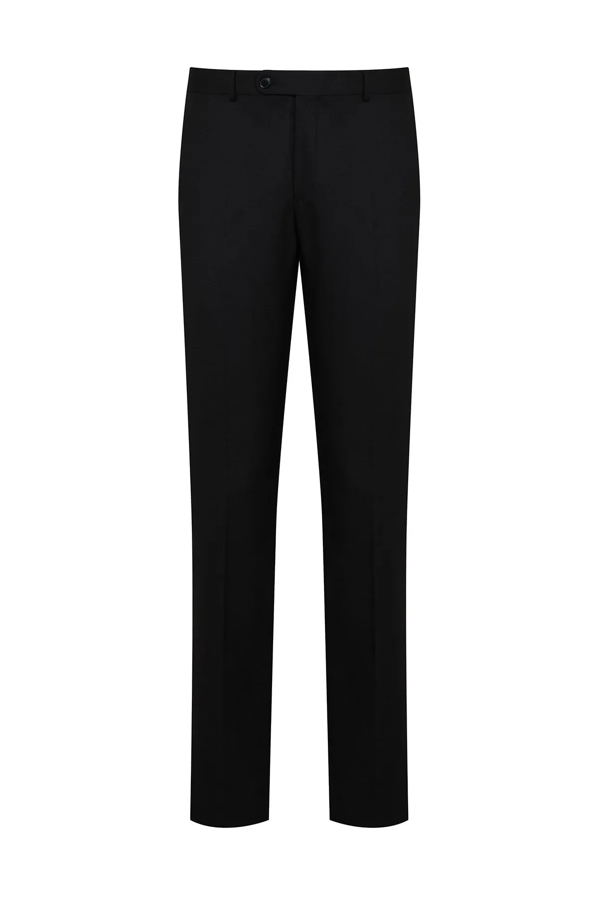 Regular Fit Side Pocket Low Waist Black Dress Pants