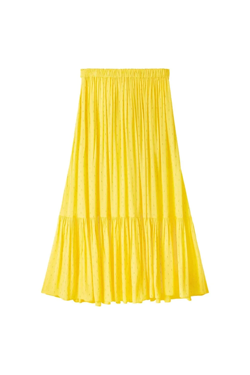 Resort Pleated Maxi Skirt