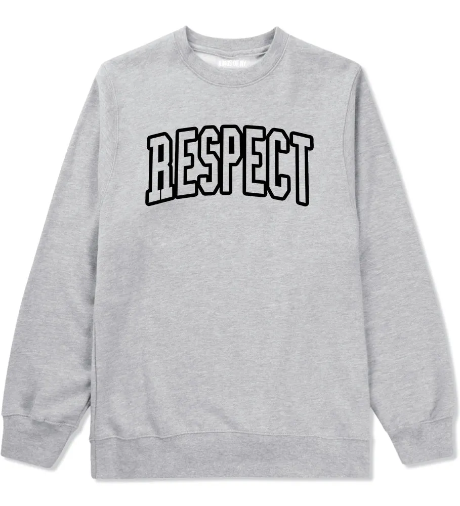 Respect Outline Mens Crewneck Sweatshirt