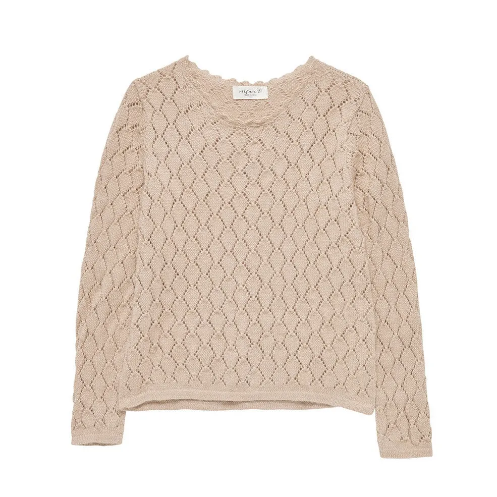 Riverside Laced Baby Alpaca Jumper