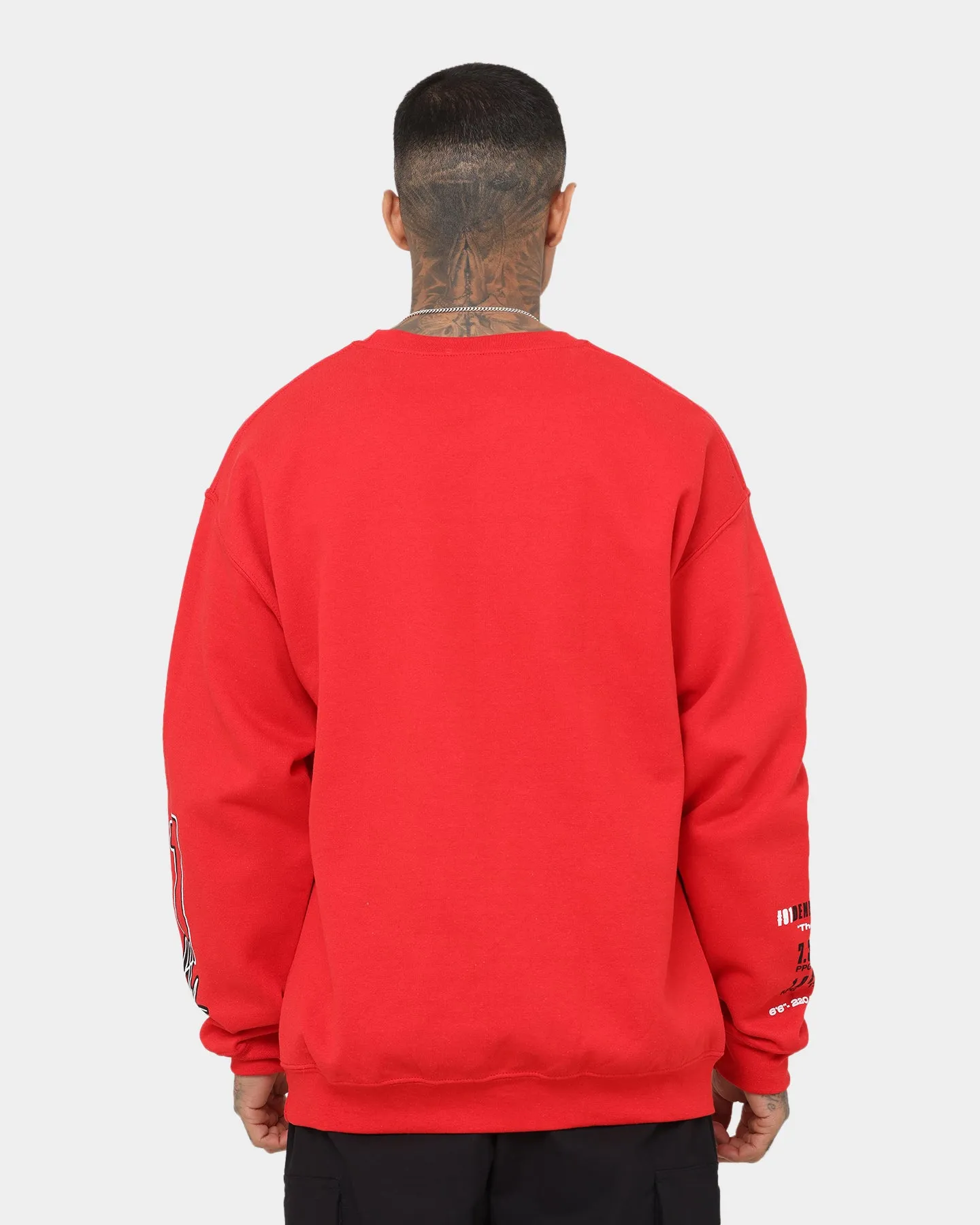 Rodman Brand Rodman Stats Crewneck Red