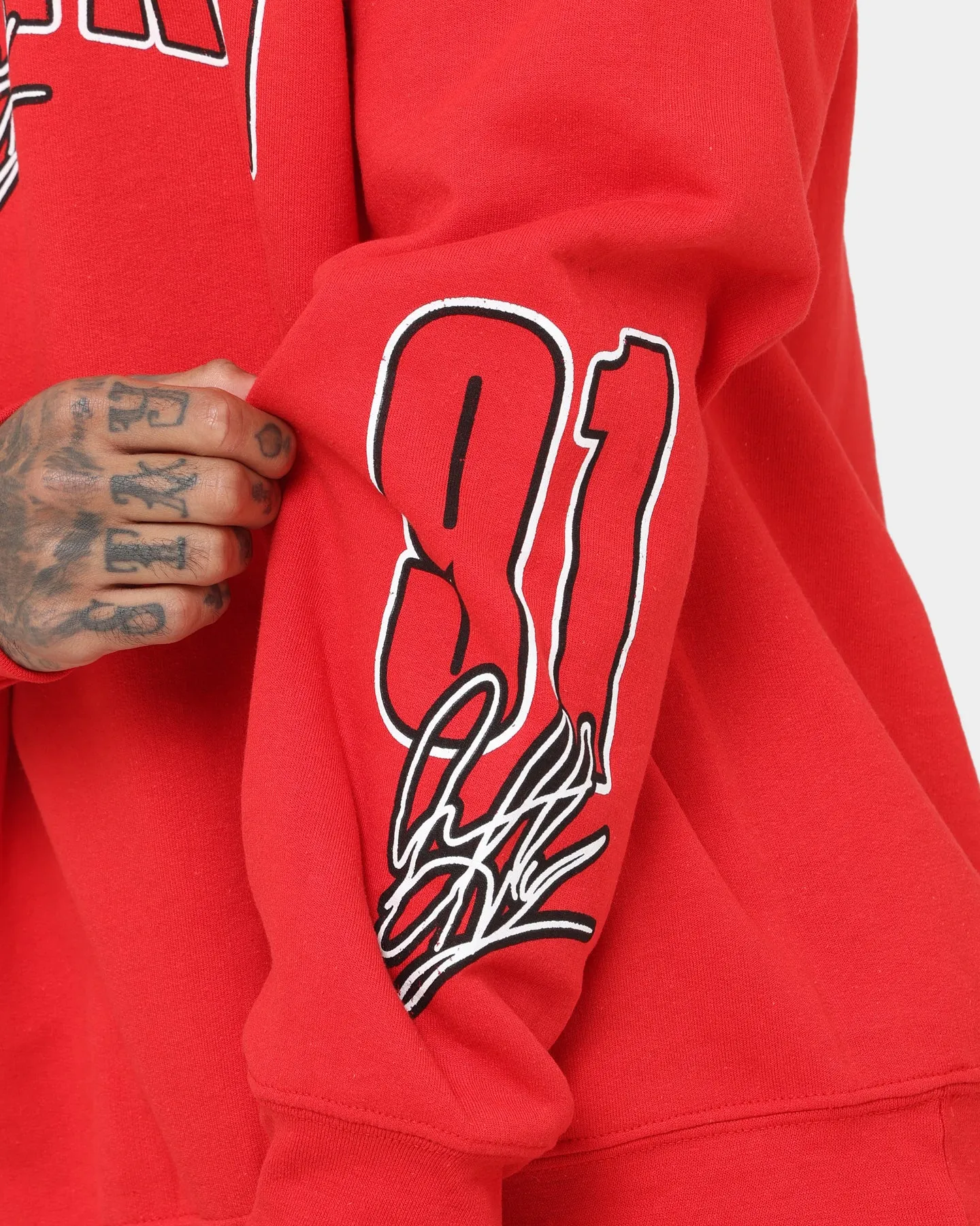 Rodman Brand Rodman Stats Crewneck Red