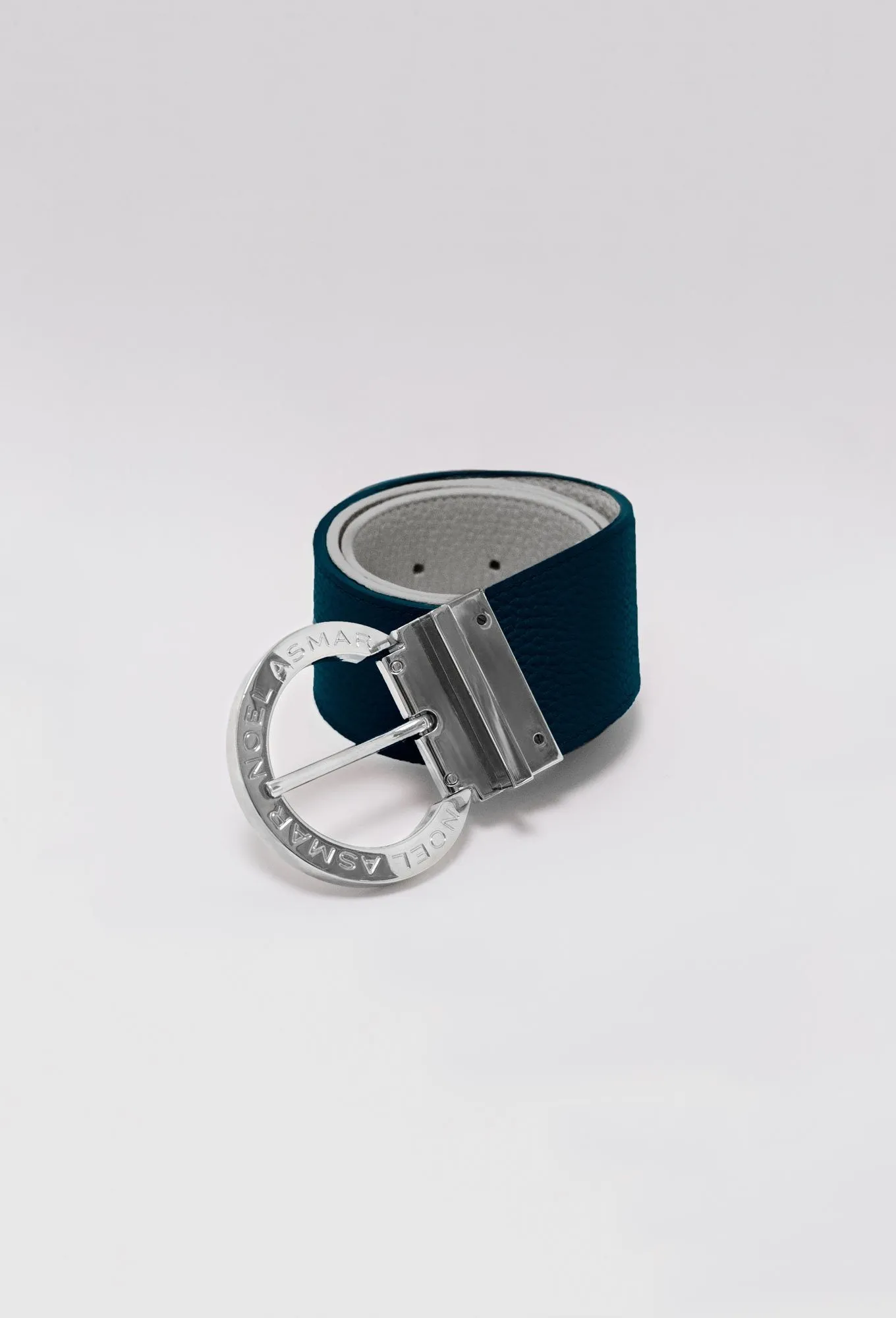 Signature Leather Demi Belt Chrome