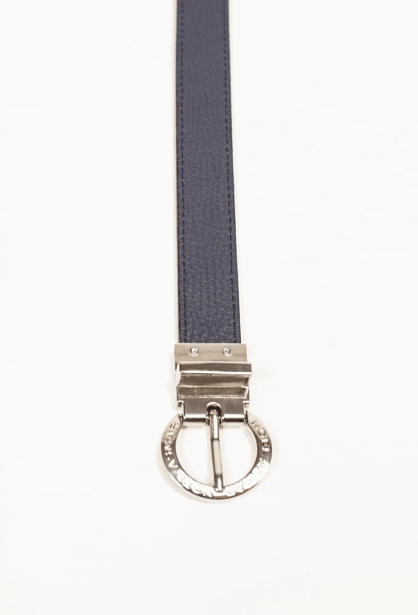 Signature Leather Demi Belt Chrome